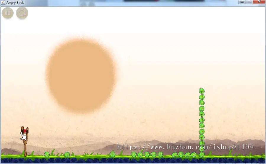 Java swing实现愤怒的小鸟小游戏源码附带视频导入运行教程