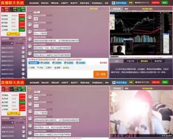 PHP财经直播喊单 直播间网络直播聊天室系统源码 内附安装说明