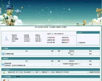 蓝色漂亮 通用BBS社区论坛管理系统网站源码sqlt004 ASP+ACCESS