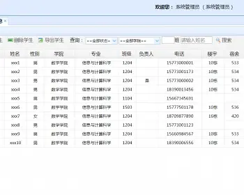 java ssh宿舍管理系统源码ssh学生寝室管理源码可远程调试运行