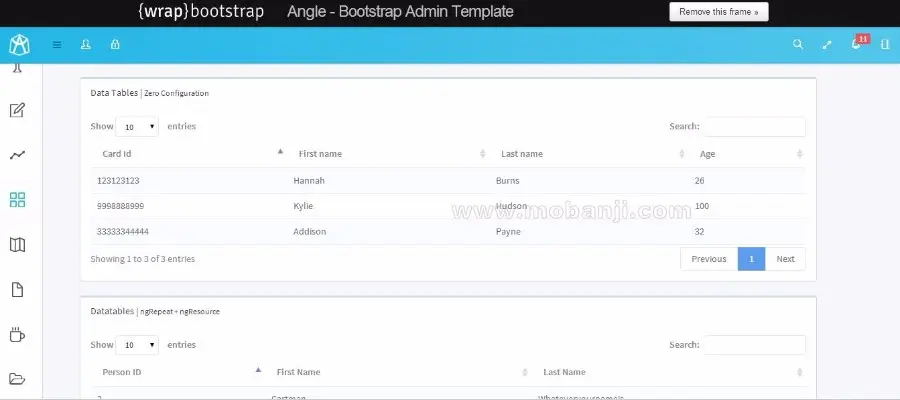 （支持Angular4）Angle 3.8.3 Bootstrap HTML5后台管理网页模板框架 