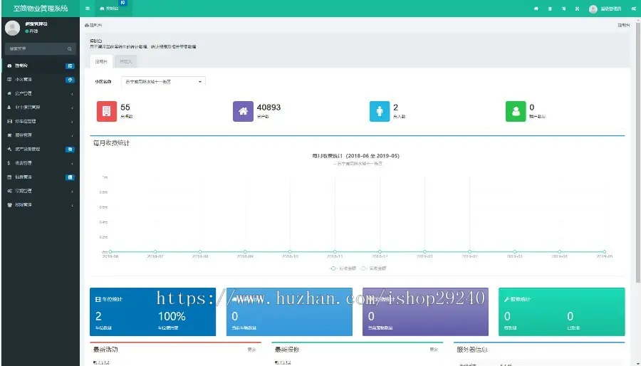 2018Thinkphp多小区物业管理系统源码小区管理房产管理停车业主管理物业系统源码开源版