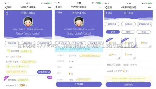 会员用户组购买 高级版V1.6限时特惠 带PC页面宽屏模板Discuz插件 