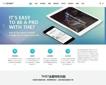 WordPress主题 html5响应式企业 商城汉化主题 The7.3-V3.7.0适应