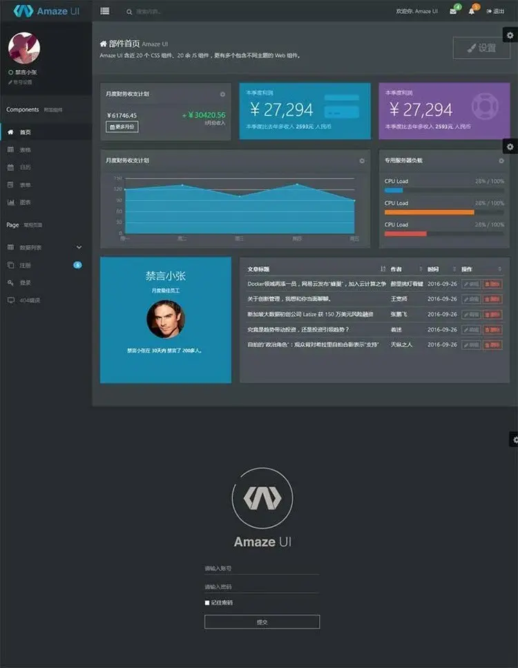 Bootstrap3响应式扁平化带完整源码 H+4.9