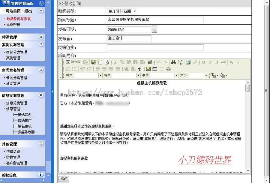 大气漂亮 网络公司网页设计企业建站系统网站源码881104 ASP+ACC