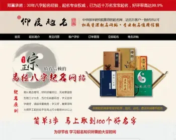 2019修复版起名网站源码宝宝起名源码周易八字起名网有手机版