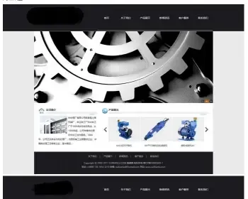 黑色电子科技机械设备企业通用公司网站织梦模板