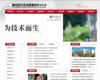 ASP企业源码 后台带SEO功能－大气经典红色生