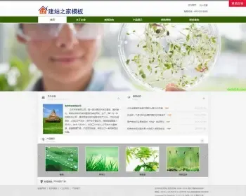 织梦绿色简洁大气农业生物科技公司网站模板