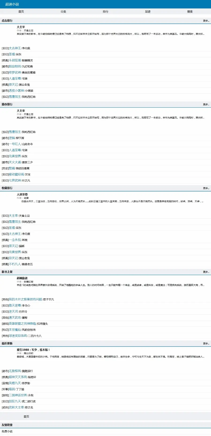 自动采集小说网源码