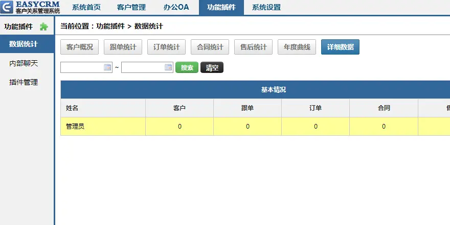 2015EasyCRM V5CRM客户管理系统办公OA系统源码无加密开源版 