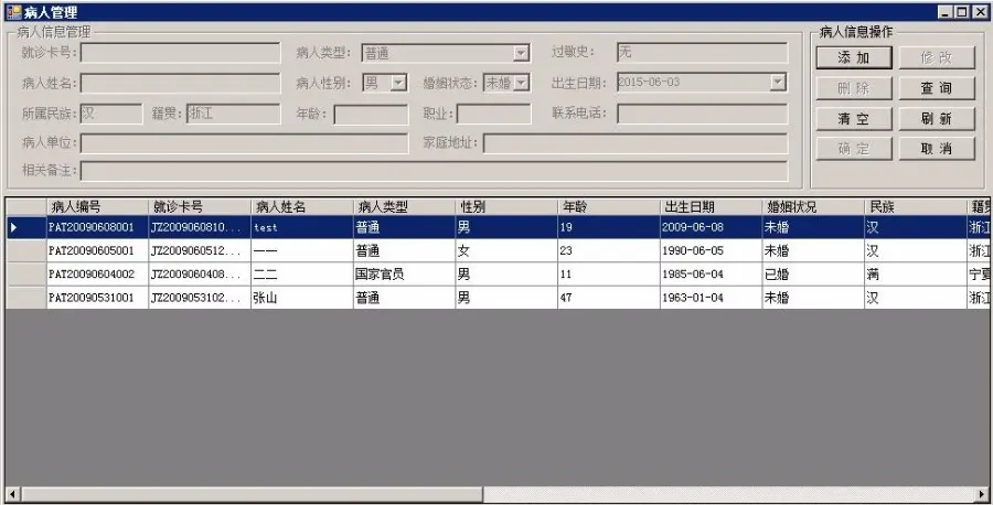 医院门诊管理系统源码 VS2010+SQL2005 C# C/S架构开发 