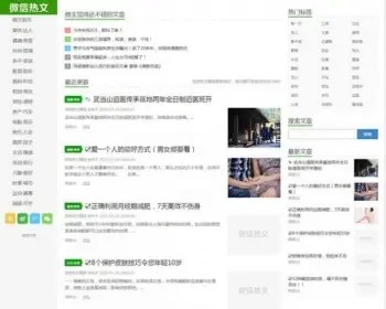微信文章 微信热文推荐源码 仿阿里秀模板 帝国cms7.2模板 带采集 带手机版
