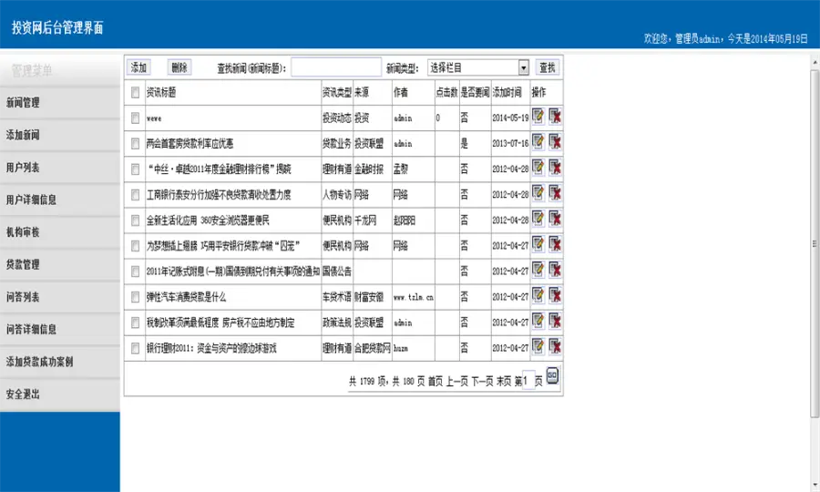 ASP.NET投资公司门户网站源码