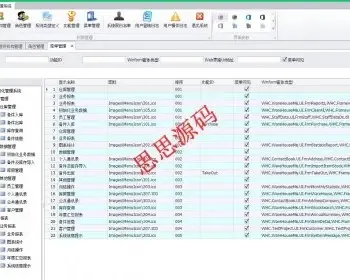 asp.net源码 开发框架 权限管理 CS（WinForm） BS（MVC）