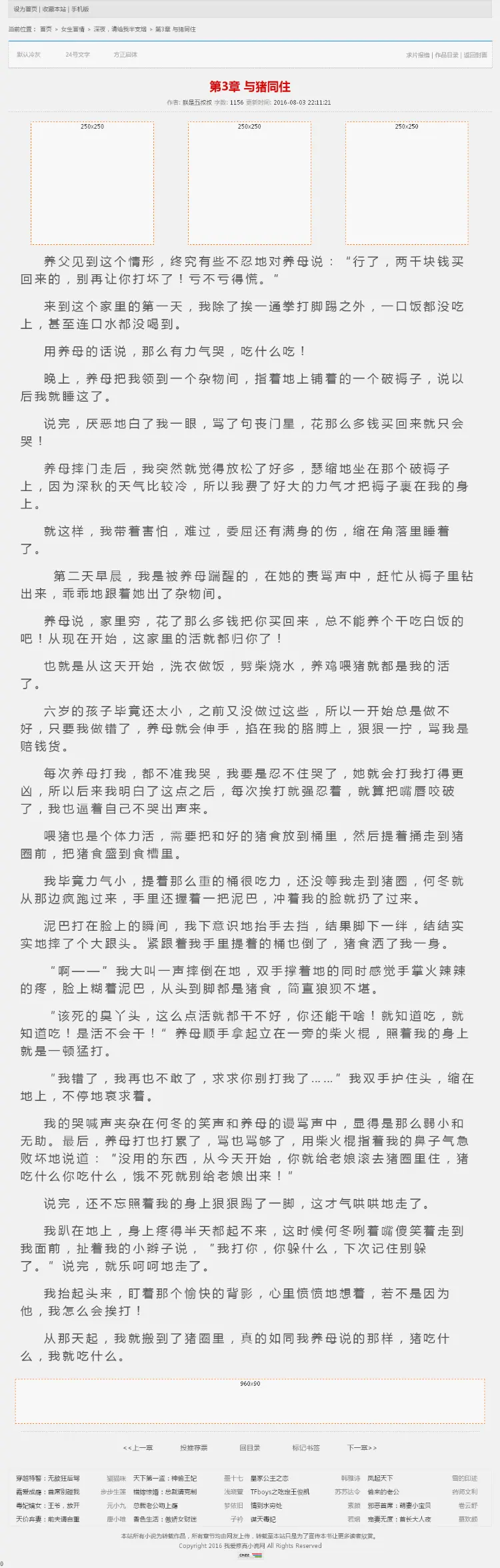 2017最简洁漂亮的小说网站小偷程序带手机版源码 