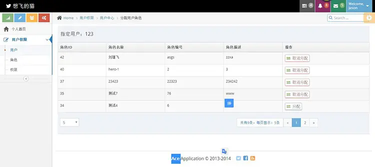 vue2.0 项目源码 后台管理系统 springmvc mybitis 用户权限管理 