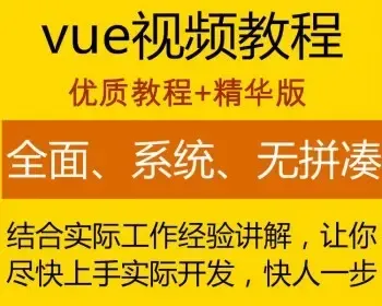 vue2.0视频教程零基础入门教程项目实战源码前端开发电商平台开发