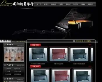 黑色可在线订购 琴行乐器店建站系统网站源码880353 ASP+ACC