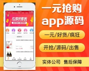 1元抢购app开发源码 9.9元包邮 定时抢 品牌特卖app小程序设计制作源码出售