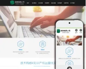 科技技术服务公司企业网站织梦模板源码技术转移网站建设带手机