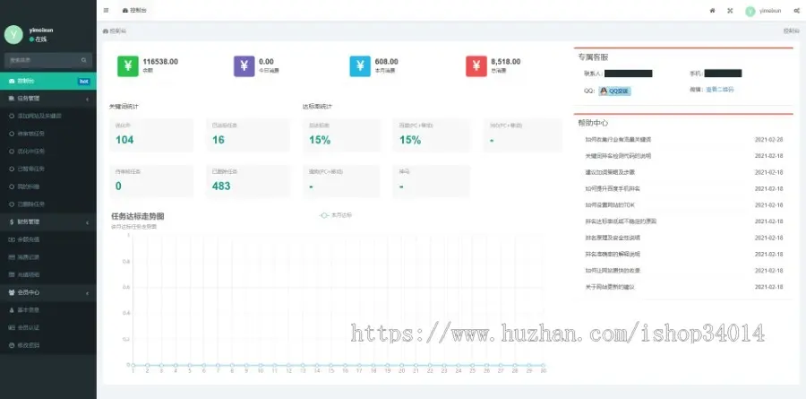 SEO按天计费系统源码、按天扣费系统、按效果计费程序