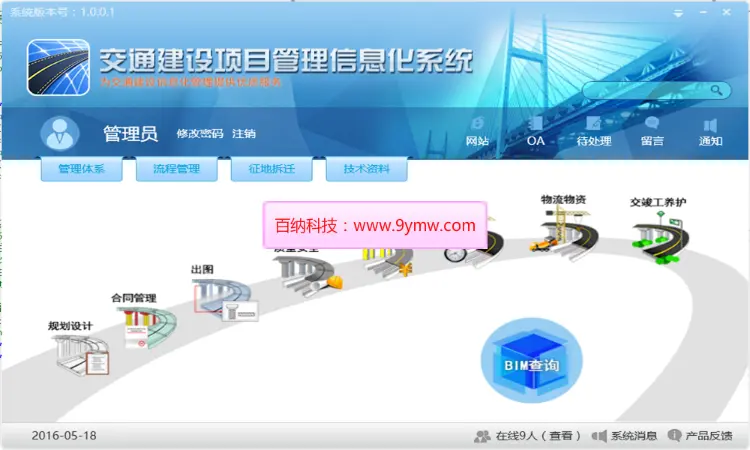 MVC交通建设项目管理信息化源码