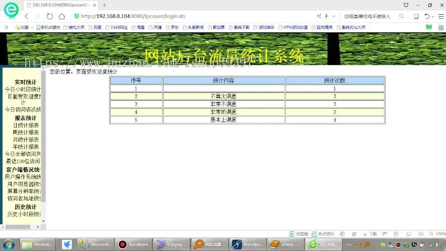 【毕设】jsp1801网站流量统计系统sqlserver毕业设计