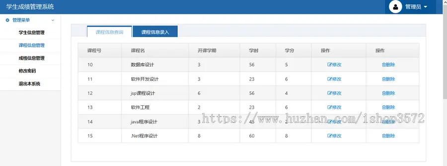 java项目源码基于SSH学生成绩管理系统源码带设计报告文档