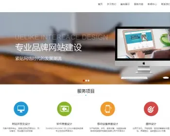 html5高端网络服务机构织梦源码 品牌设计建站公司模板