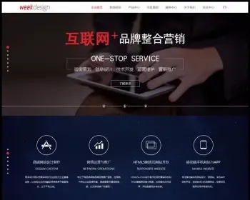 DIscuz高端交互式企业网站,适合用在建站工作室网络公司