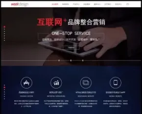 DIscuz高端交互式企业网站,适合用在建站工作室网络公司