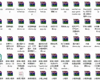 微信小程序源码合集 二十多个小程序demo源码
