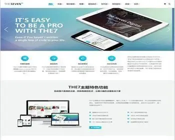 wordpress主题html5响应式企业 商城汉化主题源码The7.3-V3.7.0