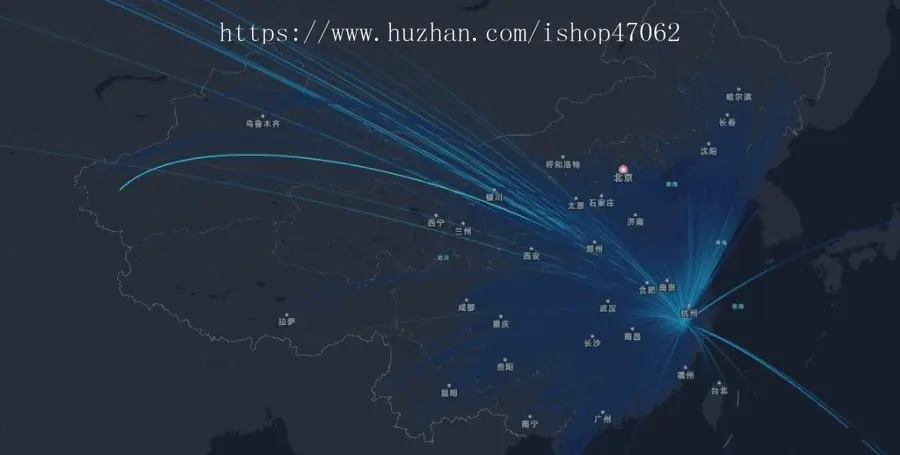 网站访客大数据腾讯地图API展示源码