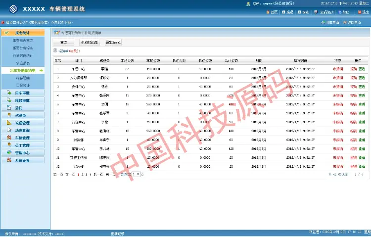 asp.net c# 大型车辆管理系统源码 免费包安装