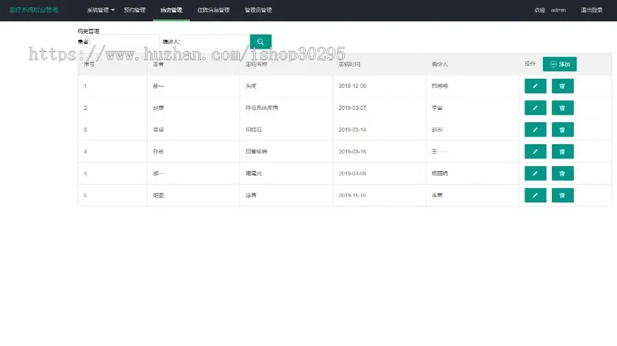 基于jsp+mysql+Spring+mybatis+Spring boot的Springboot医疗挂号管理系统