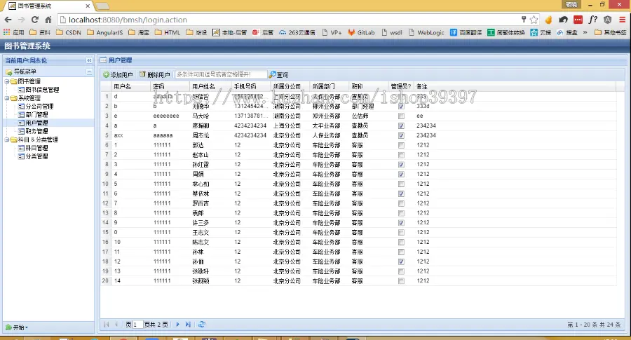 【毕设】jsp1718图书管理系统ssm毕业设计