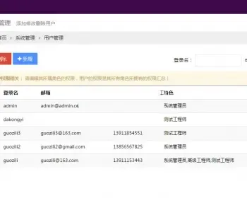 asp.net通用后台管理系统源码 VS2012 EF+MVC+Bootstrap ASPX管理