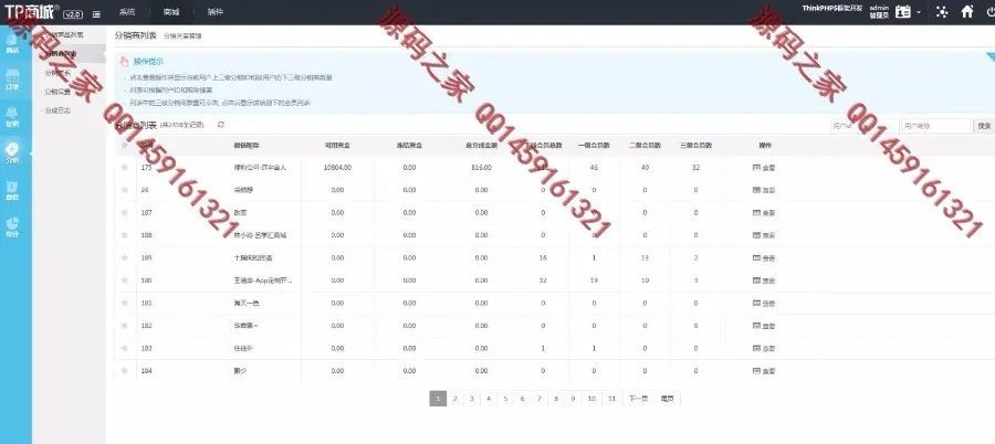 **单商城分销源码是可运营的，已亲测，Thinkphp5开发的**分销 