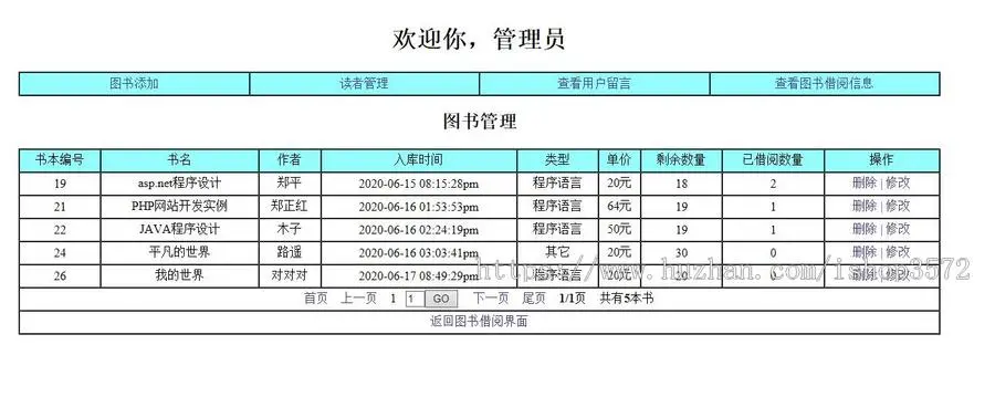 php图书管理系统源码带借阅功能