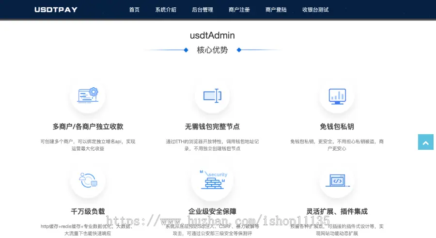 TP6升级版USDT对接支付钱包自动充值提币接口基于ERC20协议TRC20协议的ETH版本