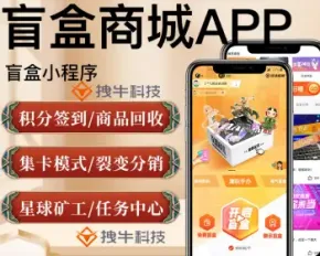 盲盒小程序系统搭建潮玩盲盒H5商城APP软件