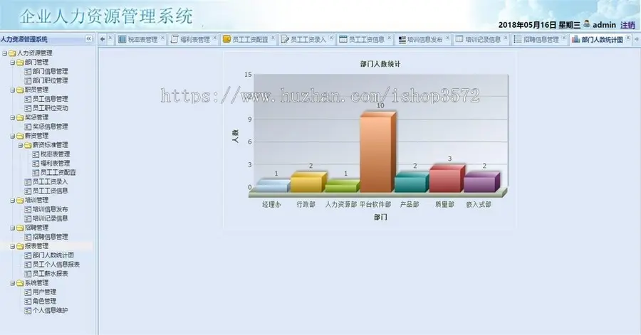 Java企业人事人力资源HR管理系统源码ssh+mysql