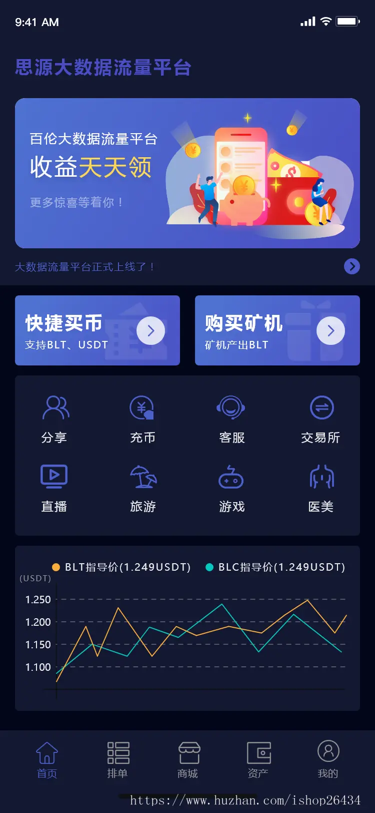 众筹互zhu商城APP 排单分红