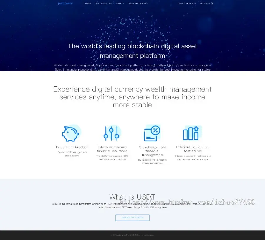 USDT理财虚拟锁仓货币投资理财定期活期出海源码_双语言区块链理财系统