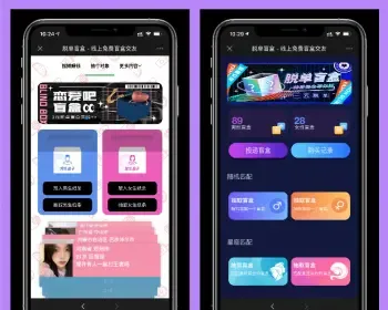 【正版V2.0】脱单盲盒交友/分销提现/存取小纸条盲盒匹配管理平台/免签支付/封装app