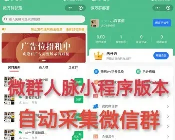 微群人脉小程序版本同城微信群平台营销助手