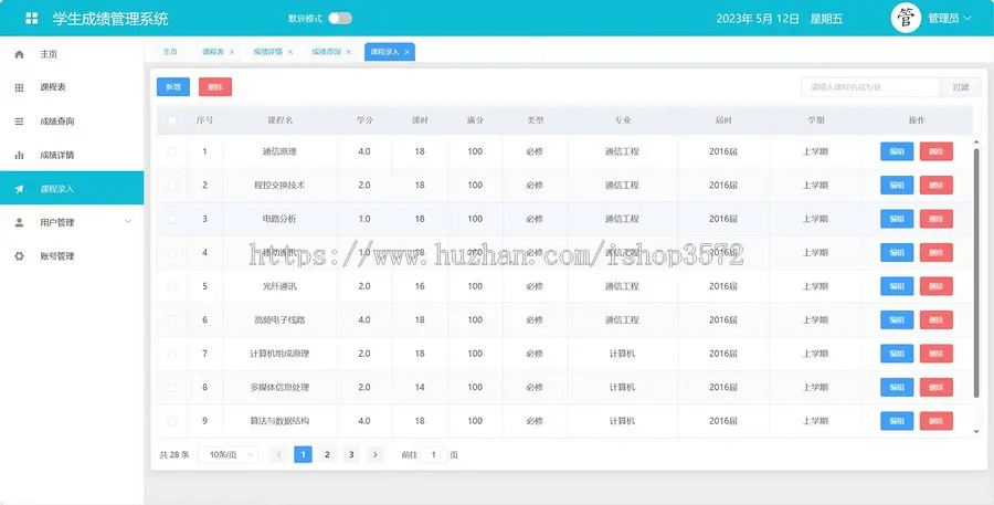 基于springboot+vue学生成绩管理系统源码（包部署运行）有文档